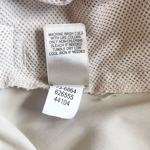 J Jill Outdoor Hiking Cream Cargo Cropped Pant Size 14 Adjustable Waist/Hem - Picture 8 of 8